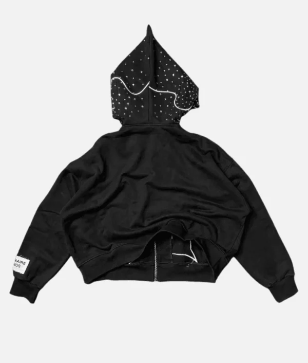 Billionaire Studios Bluto Mountain Zip Hoodie Black 2